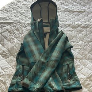 The North Face Plaid Hooded Coat